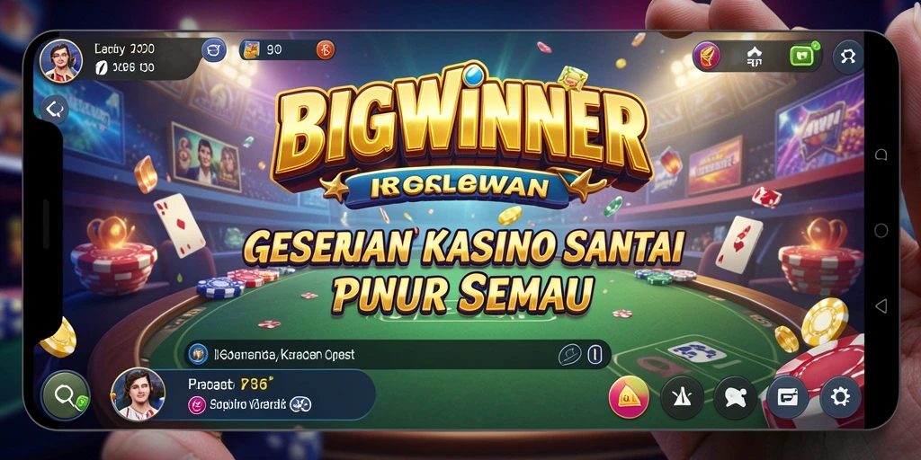 Tampilan antarmuka menarik dari gameplay BIGWINNER.