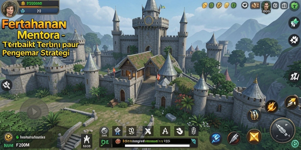 Gameplay menarik F200M yang menghadirkan tantangan Tower Defense.