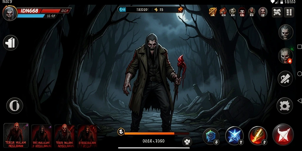 Tampilan menakutkan dari gameplay IDN668 yang penuh dengan ketegangan.