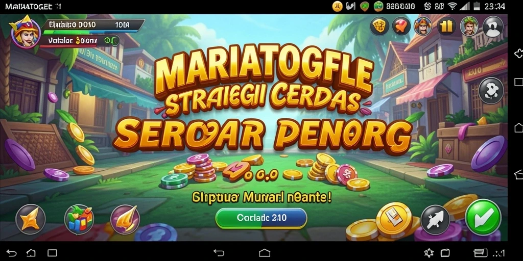 Tampilan gameplay menarik dari MARIATOGEL dengan berbagai skenario strategis.