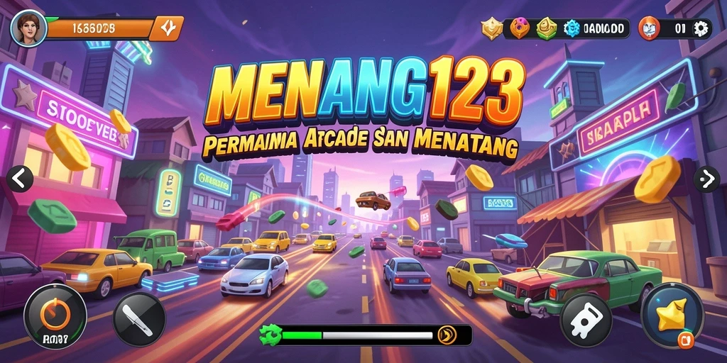 Tampilan gameplay seru dan penuh warna dari MENANG123.