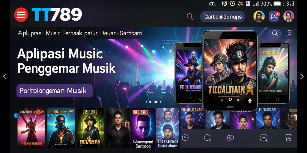 Screenshot gameplay TT789 menunjukkan antusiasme pemain bermain musik.