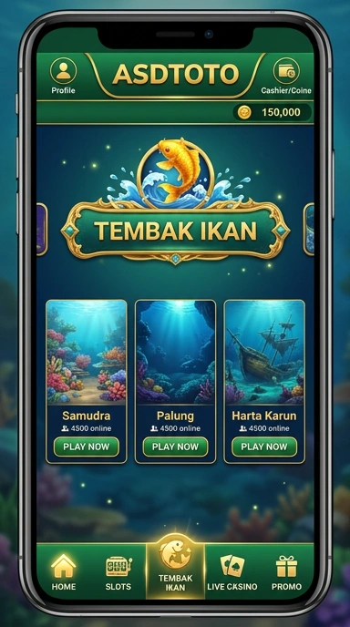 Tampilan aplikasi asdtoto dengan navigasi yang intuitif.
